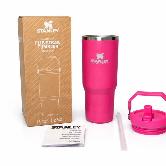 Stanley Other - Stanley 30oz. Pink Flip Straw Tumbler with Straw and Lid